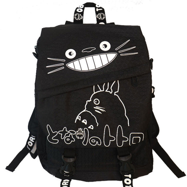 Hayao Miyazaki Totoro Bag Anime Backpack School Bags 2016 Oxford Cartoon Book Bookbag Teenagers My Neighbour Totoro Printed