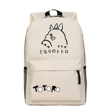 DUDINI Totoro Miyazaki Canvas Men And Women Shoulder Bags Cartoon Casual Computer Backpacks Leisure Package Anime TOTORO